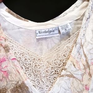 Vintage lace floral dress